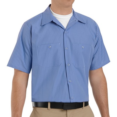 Red Kap® Men's Short Sleeve Industrial Stripe Work Shirt