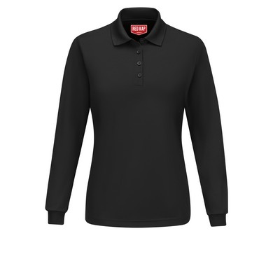 Red Kap Shirts - Women's Long Sleeve Performance Knit® Polo